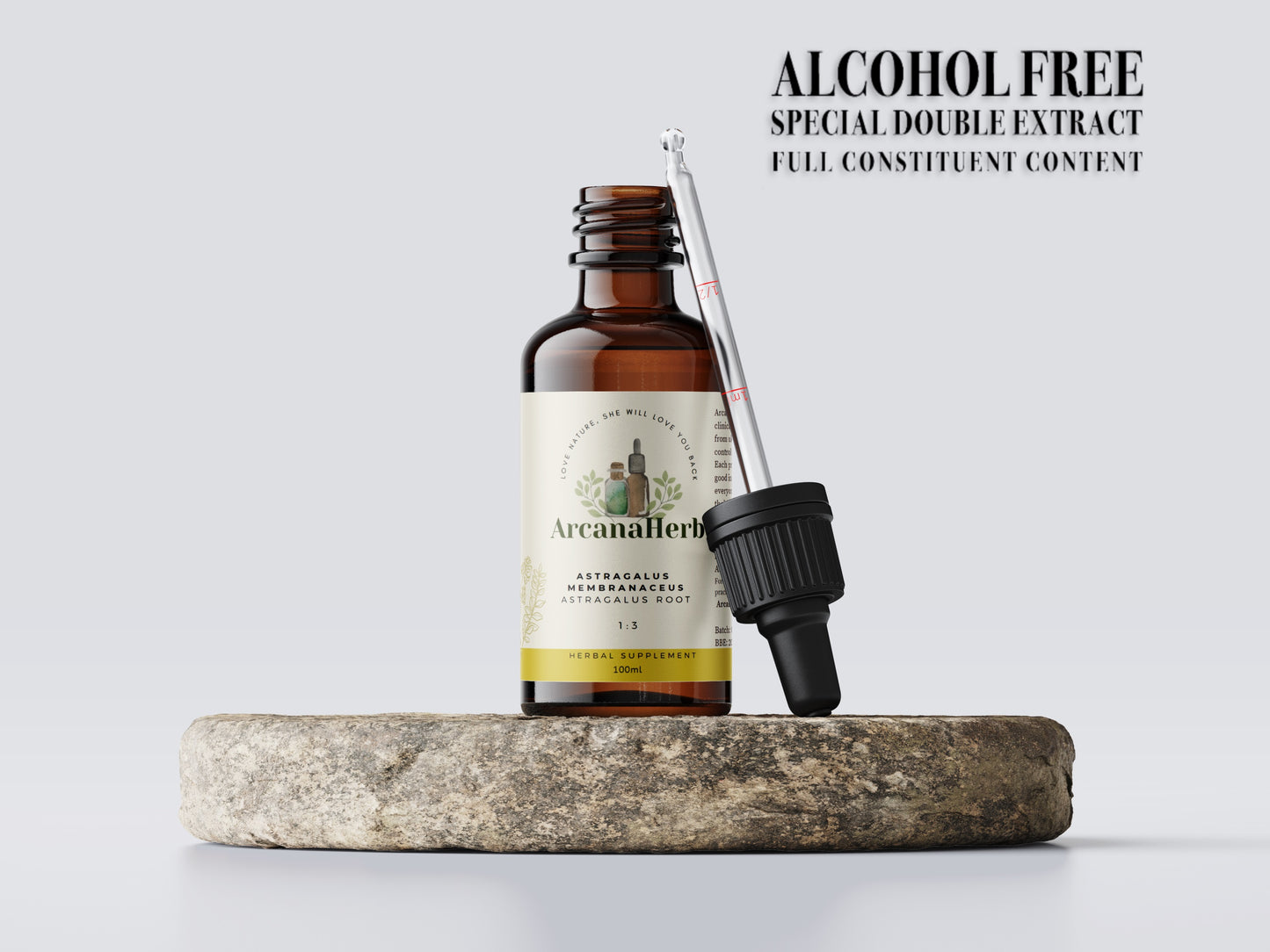 Alcohol Free Astragalus Tincture 1:3. Glycerine Astragalus membranaceus.