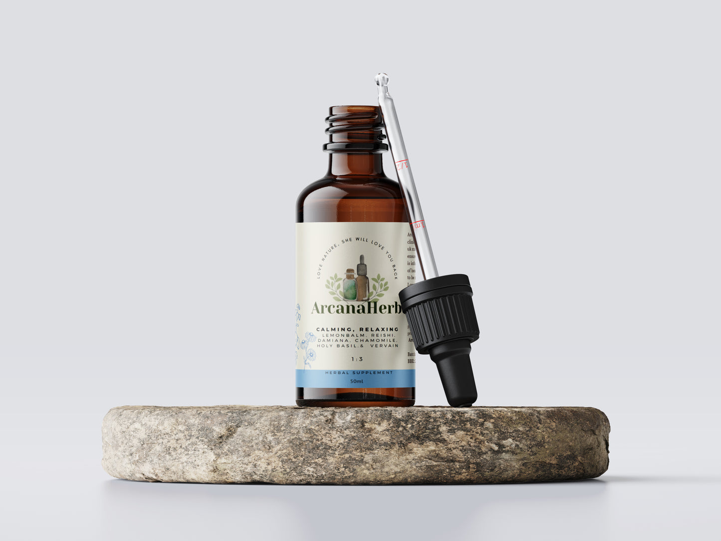 Calming relaxing herbal tincture 1:3 50ml, 100ml. Nervine. Designed by Herbalists. Quality assured.