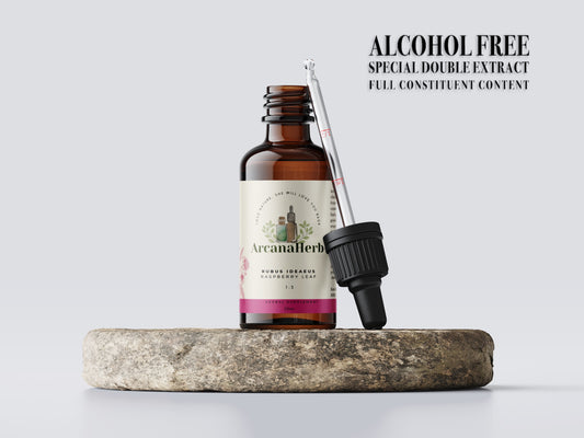 Raspberry leaf Alcohol Free Tincture , Rubus Idaeus 1:3