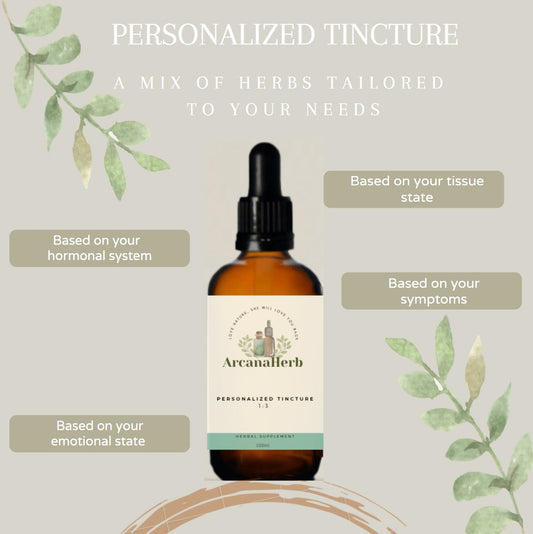 Personalized Tincture 1:3 420 ml. 1 month supply